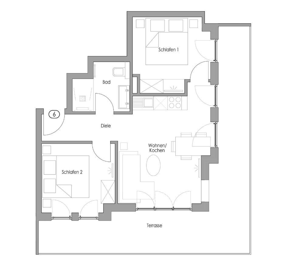 诺德奈Haus Insulaner Tolle 6公寓 外观 照片